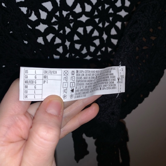 ⭐️HOST PICK⭐️ [L]👙NWOT - F21 crochet knit swim cover up - Picture 6 of 6